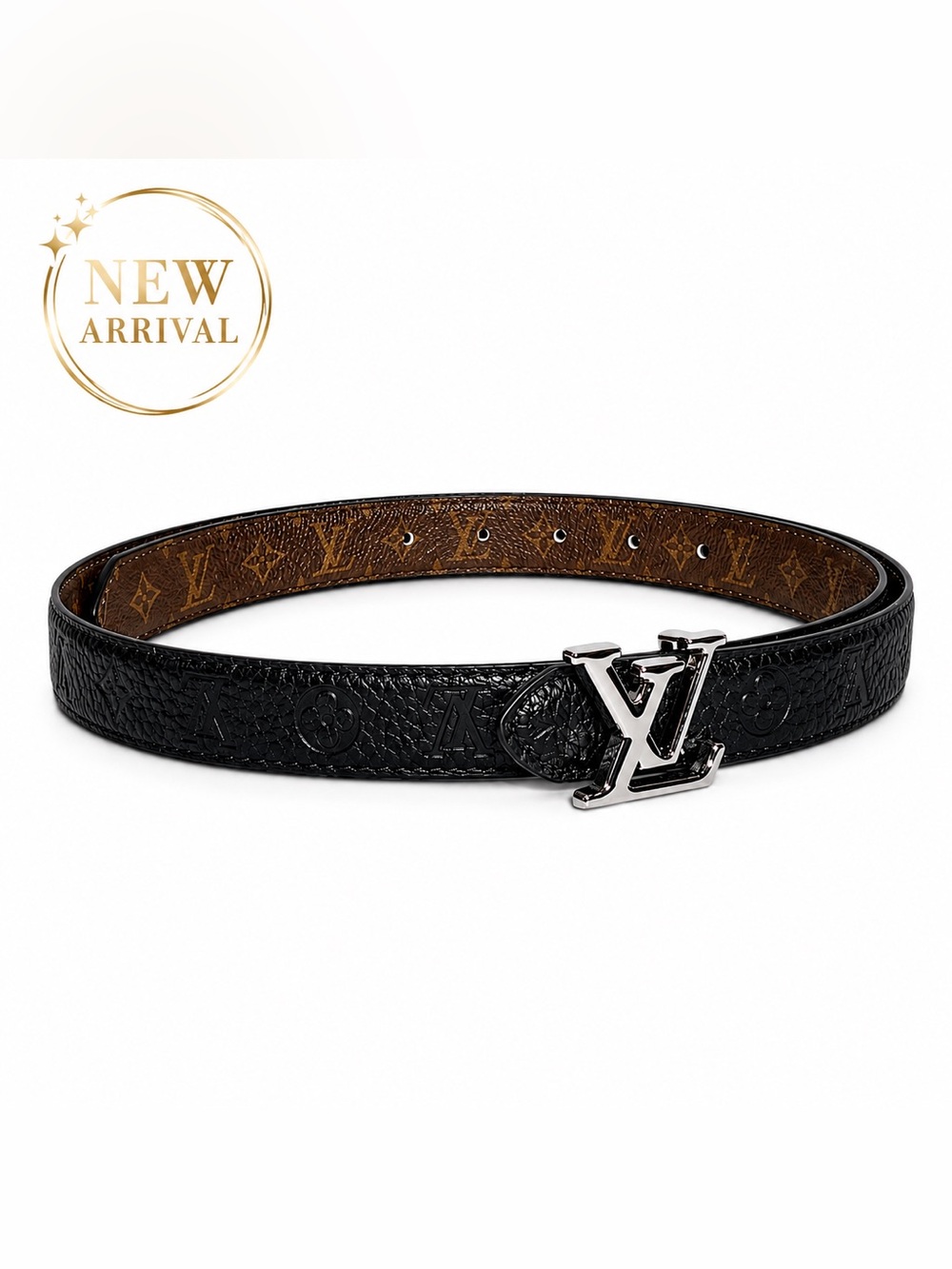 ✨ Women’s Reversible Monogram Leather logo Initiales Belt ✨